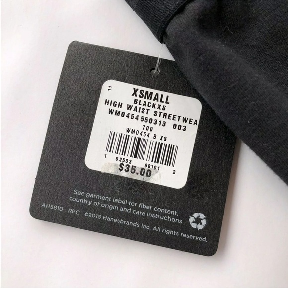 Champion Black Spell Out High Waist Streetwear Biker Athletic Shorts - Picture 4 of 6